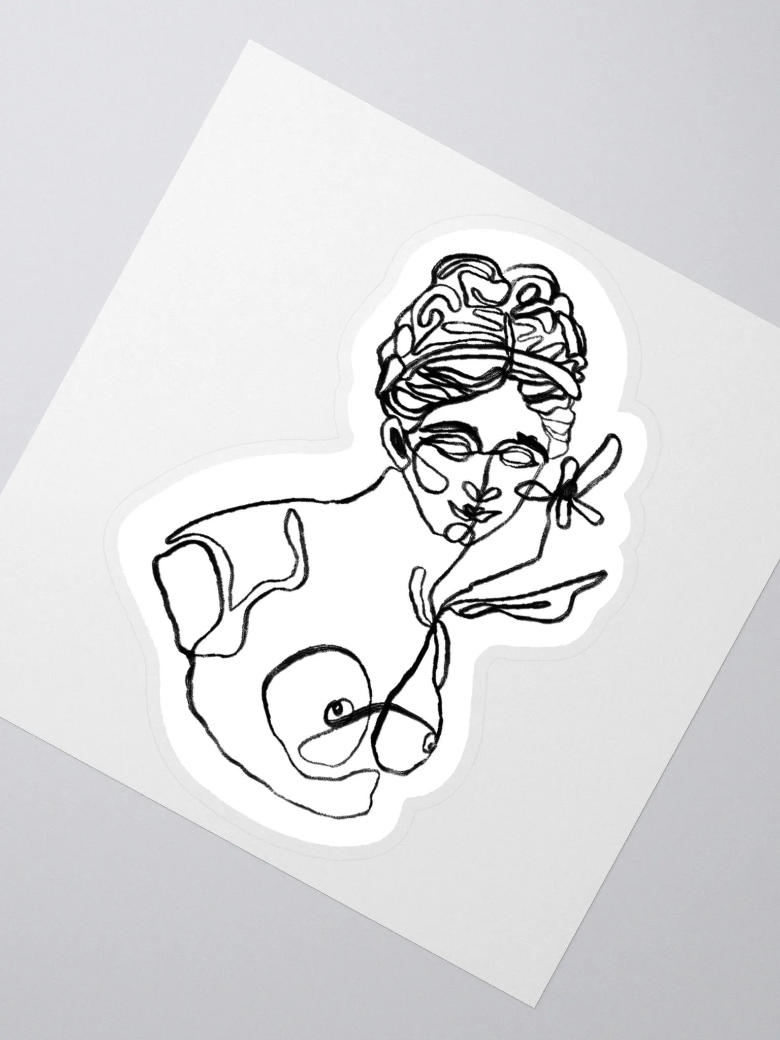 Aphrodite Line Art Sticker product image (2)