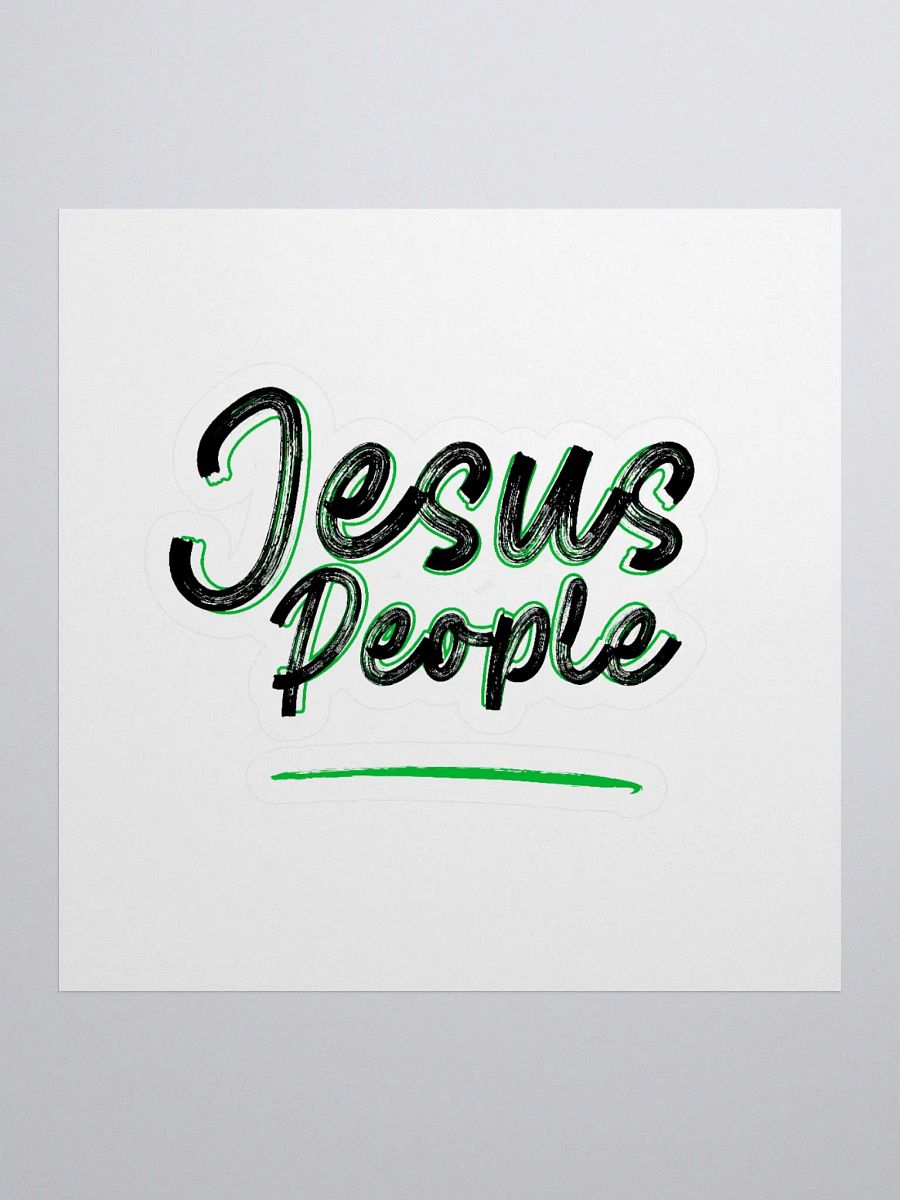 JESUS PEOPLE Kiss Cut Stickers Black product image (1)