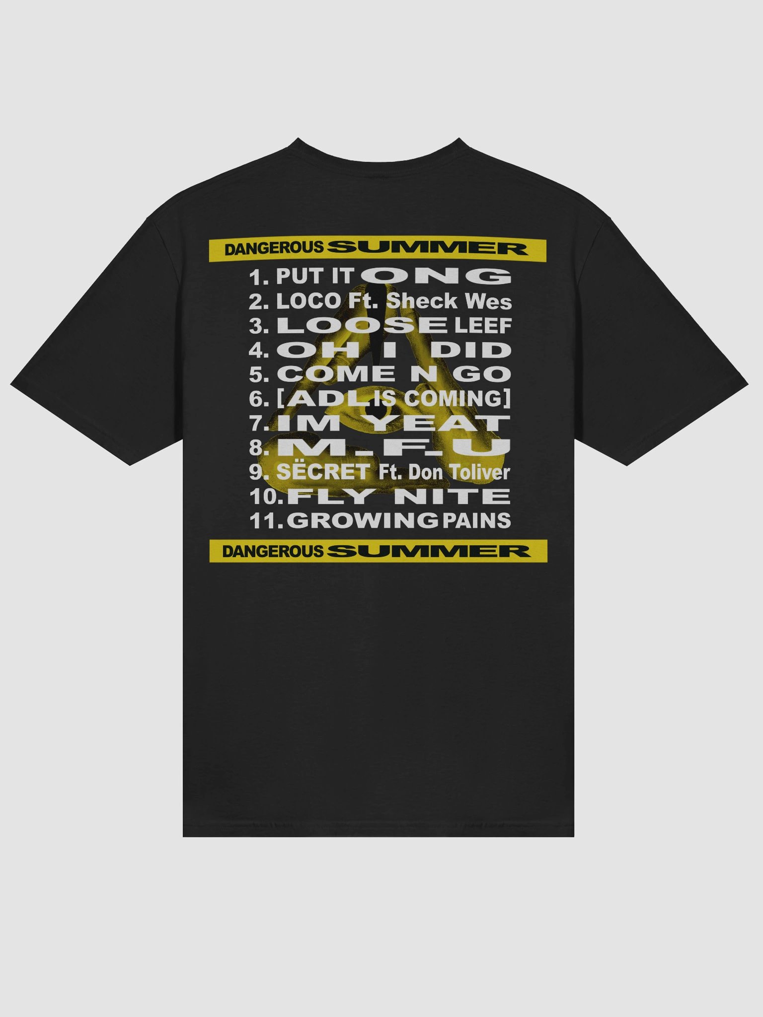 DANGEROUS SUMMER TRACKLIST TEE product image (4)