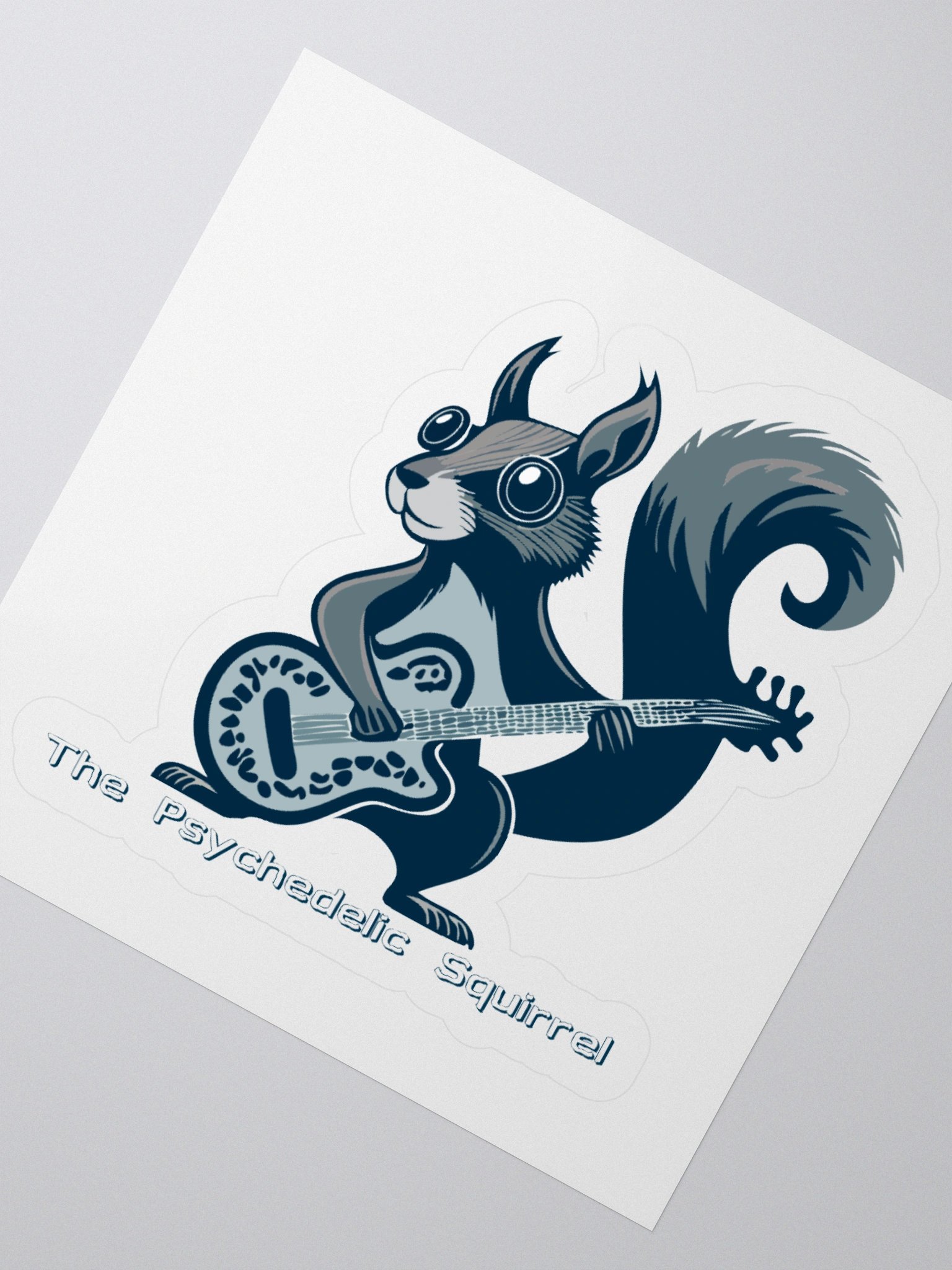 The Psychedelic Squirrel Guitar Sticker product image (6)