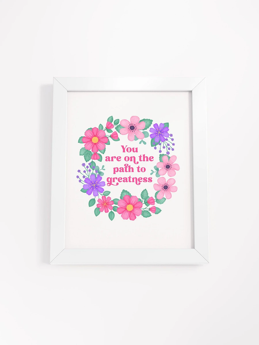 You are on the path to greatness - Motivational Wall Art White product image (4)