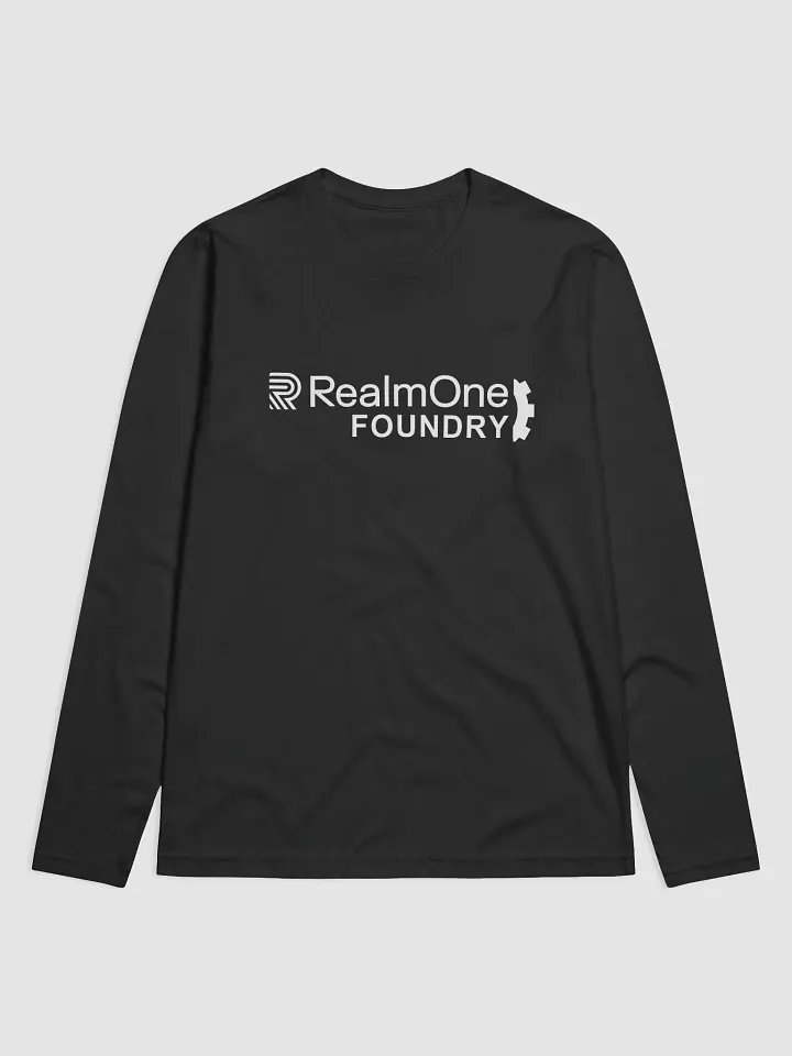 RO Next Level Unisex Foundry Logo Long Sleeve Tee [All White Logo] product image (1)