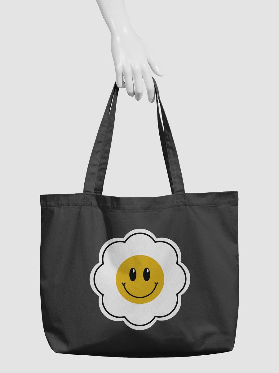 Cheerful Smiley Eco Tote White product image (4)