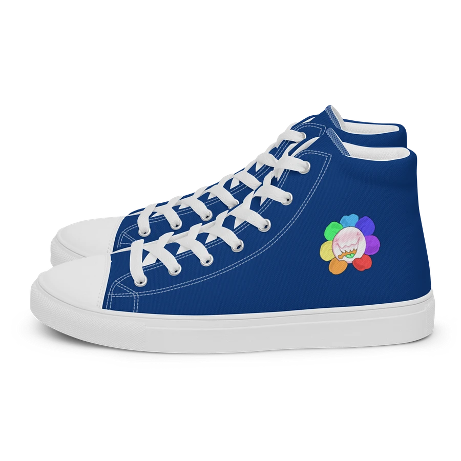 Navy and White Flower Sneakers product image (2)