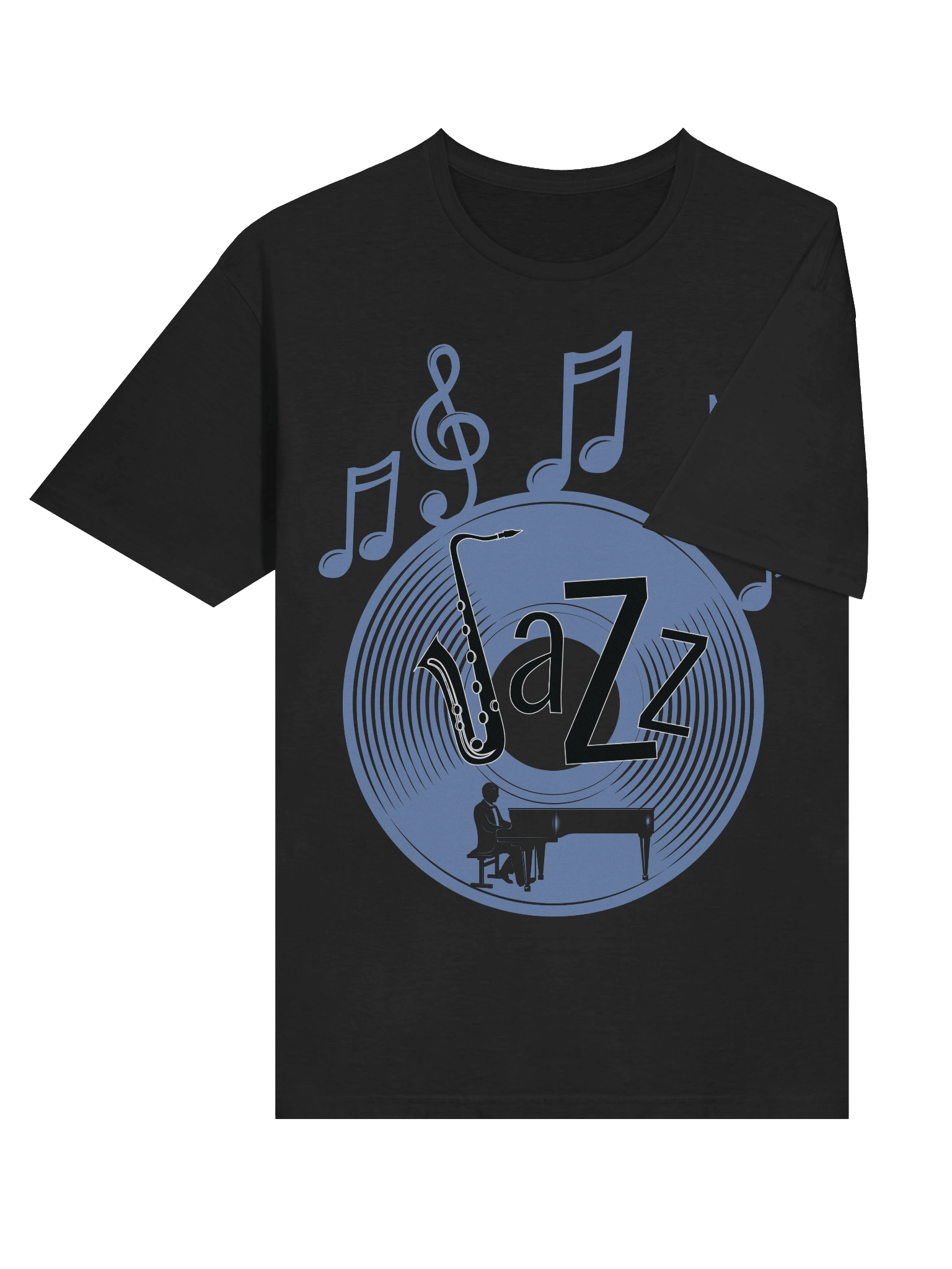 Jazz Fusion Saxophone Circle T-Shirt product image (46)