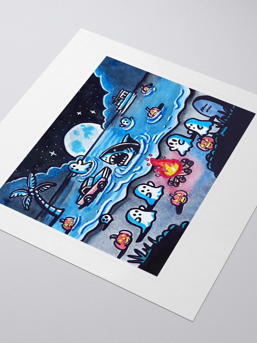Cozy Seashore Bonfire Sticker product image (3)