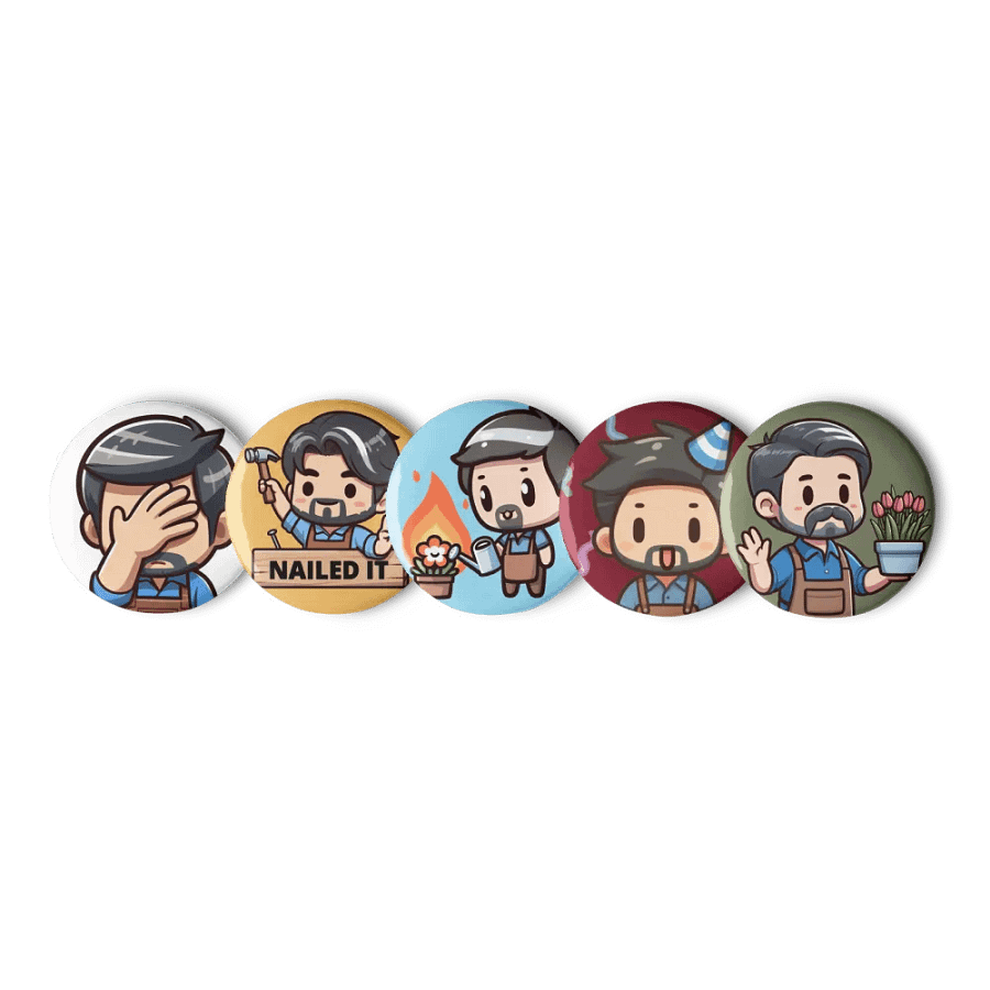 Garden with Ish Emote Badge Set product image (2)