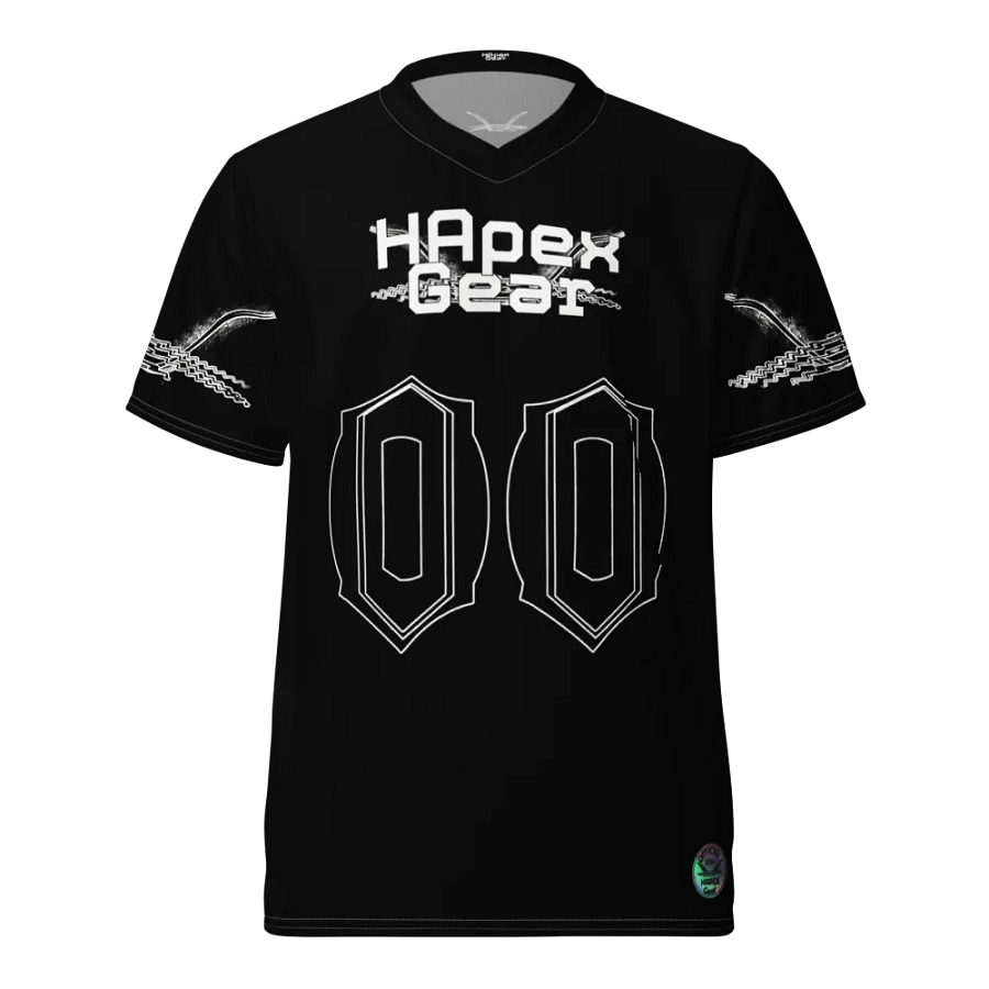 Capital Rover's Morning Glory - Black - Recycled Unisex Sports Jersey - White HApex Gear Black Logo product image (3)