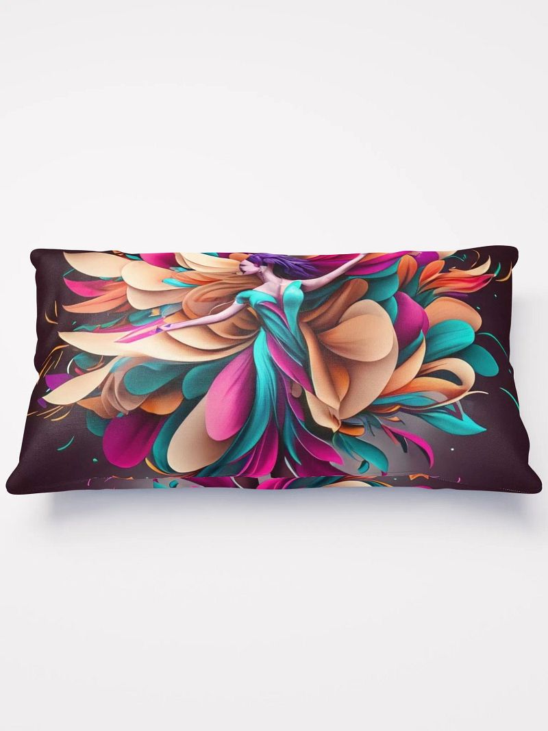 Explore the Globe with the Floral Dance Throw Pillow