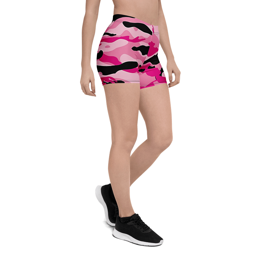 Short de sport camouflage rose et noir product image (6)