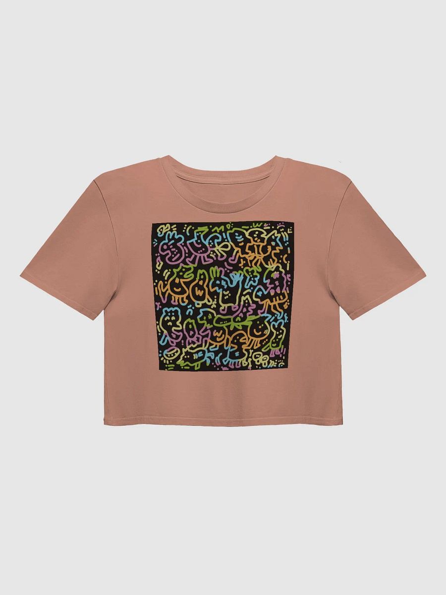Whimsical Animal Doodle Crop Top product image (17)