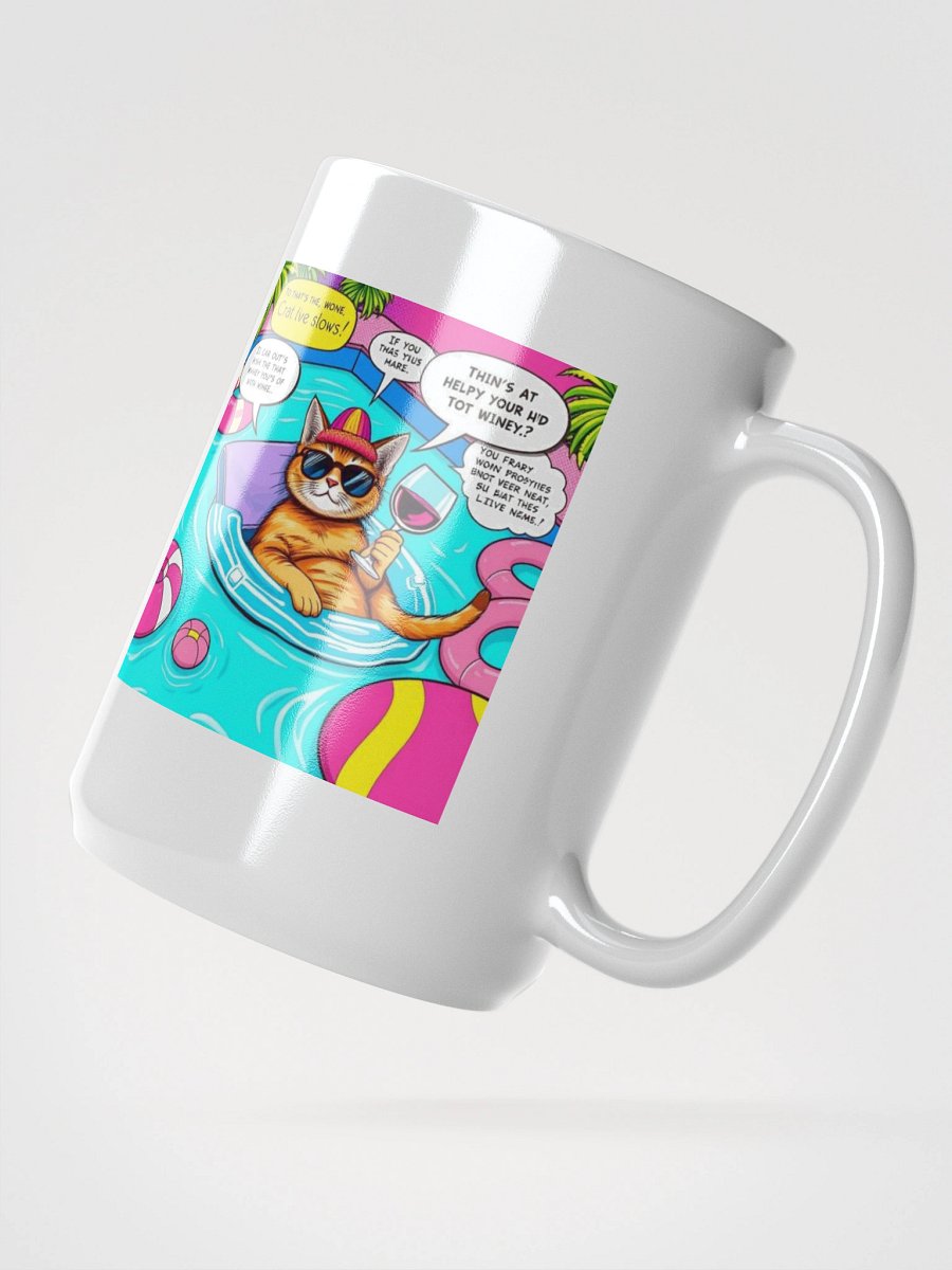 Wine Cat Pool Day Mug product image (2)