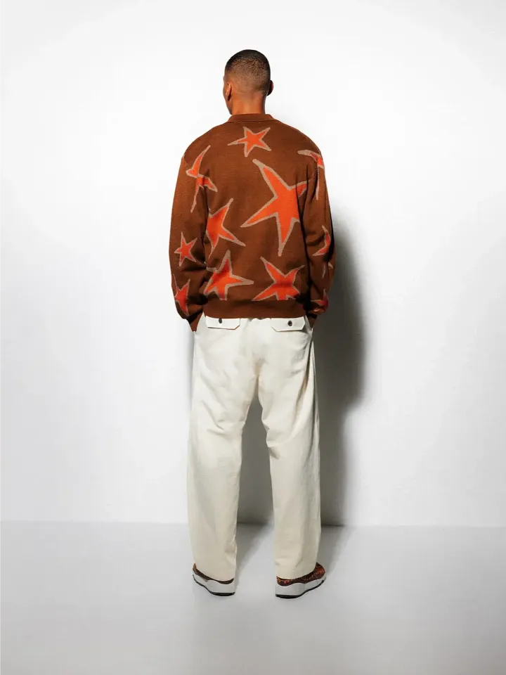 Star Polo Knit Sweater, Oak product image (2)