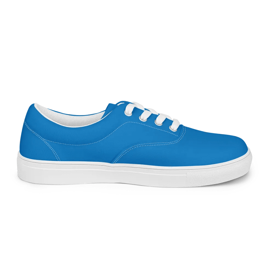 Muse Coquette Lace-Up Canvas Shoes (Blueberry ice cream) product image (6)