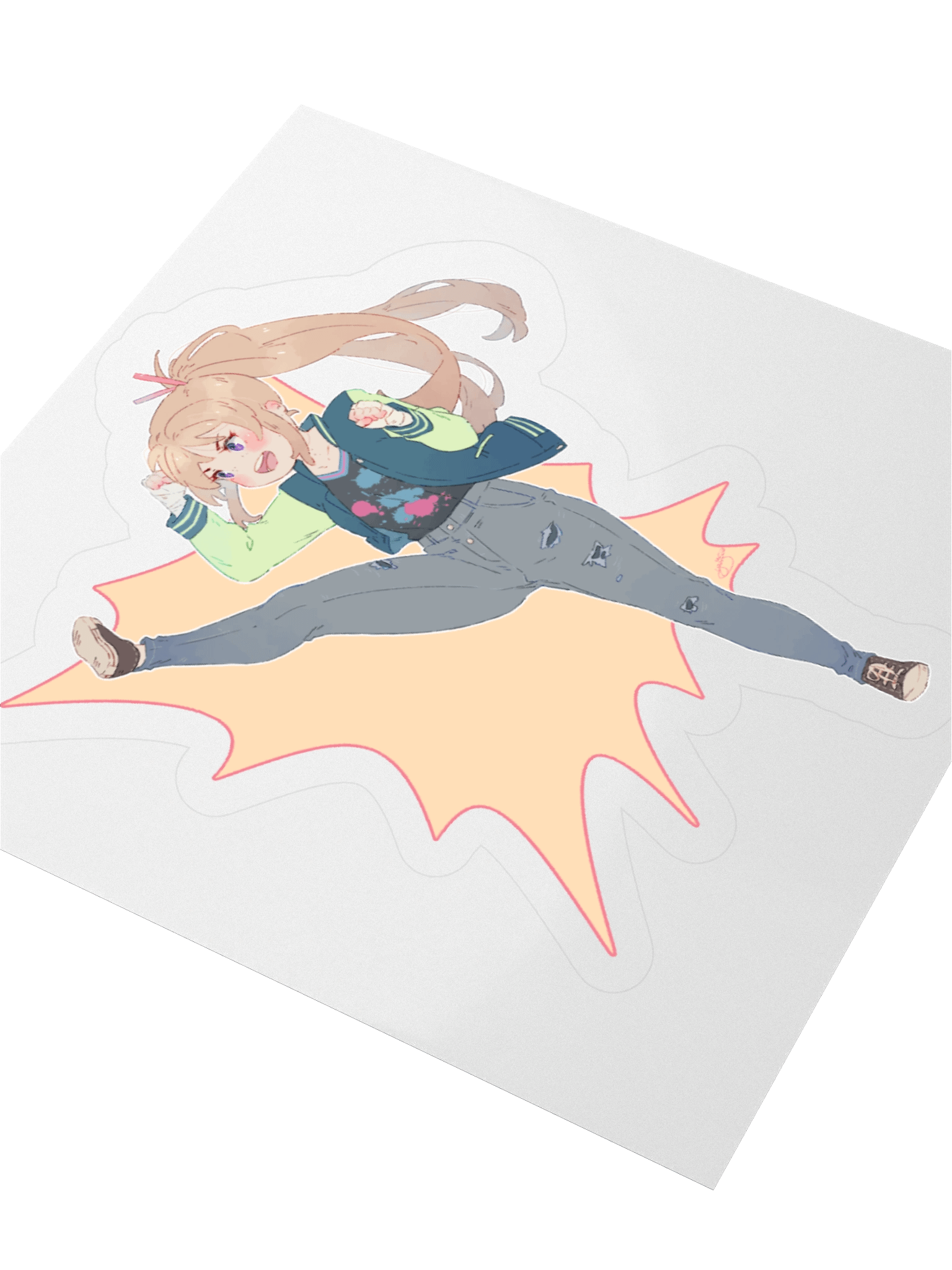 Chibi Kick Sticker – Surrender Comics product image (3)