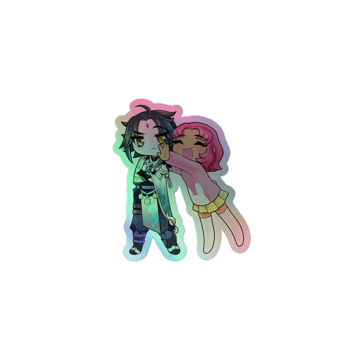 Leah + Xiao Holographic Sticker product image (1)