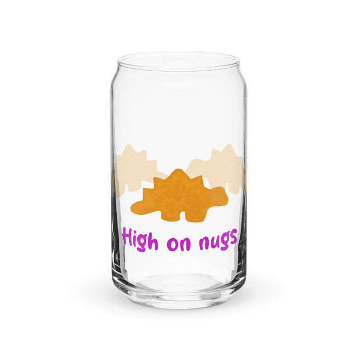 High on Nugs Can shaped glass product image (1)