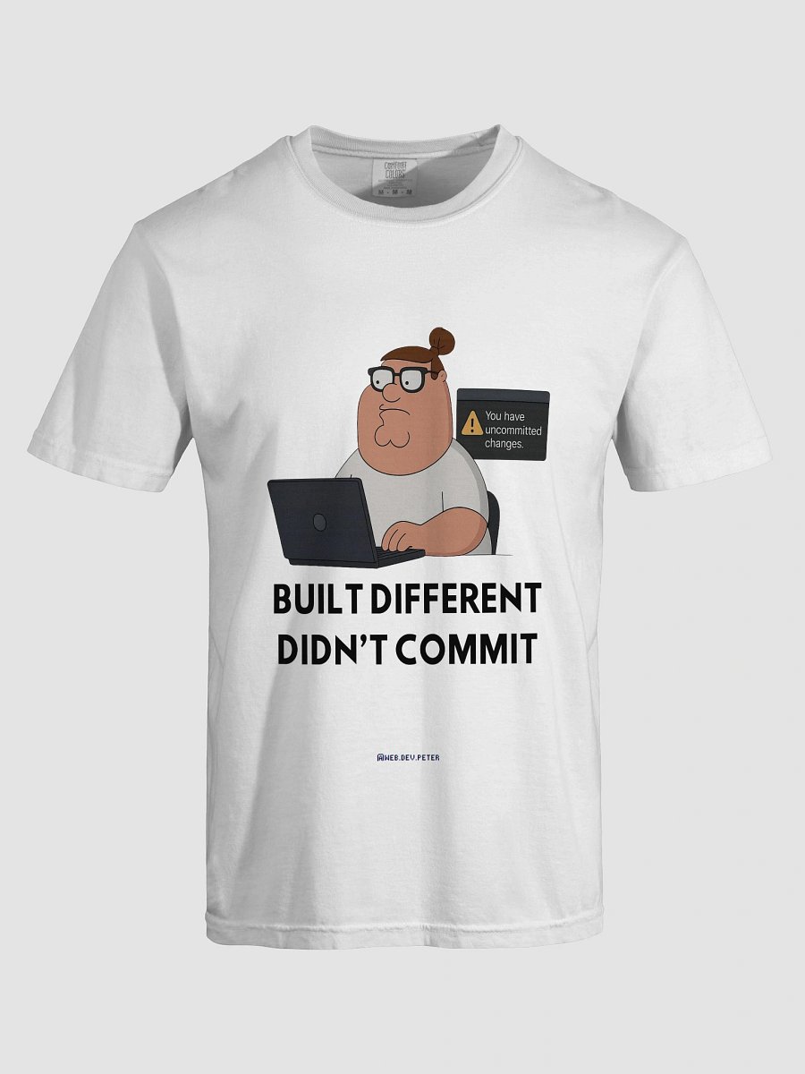 “Didn’t Commit” Developer Tee White product image (62)