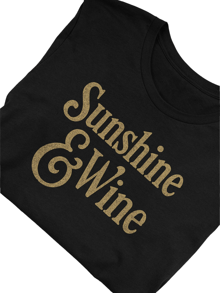 Sunshine & Wine Lover's Casual Tee - Your Perfect Wine Outfit product image (1)