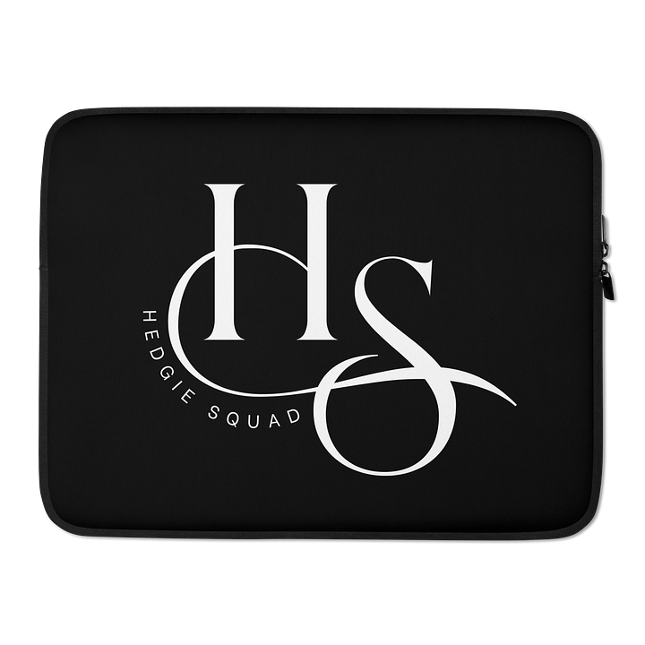 Hedgie Squad black laptop sleeve product image (2)