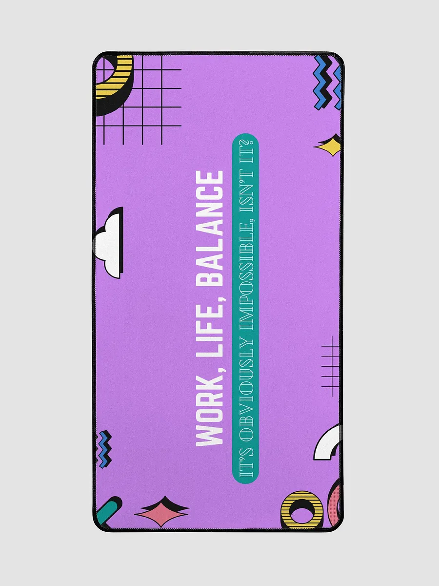 Work, Life, Balance Purple Desk mat product image (2)