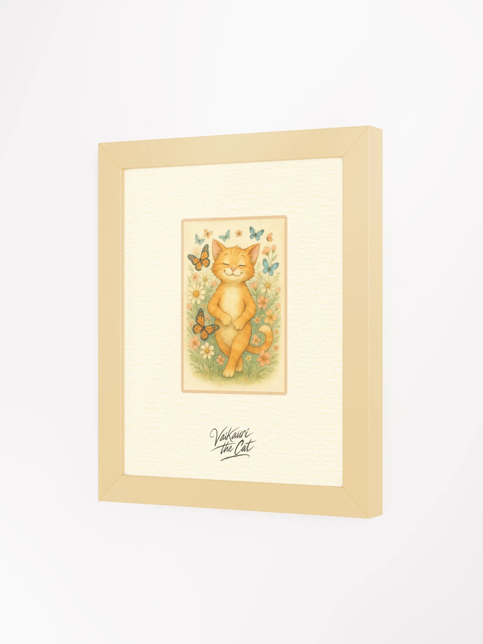 Vaikauri Cat Framed Artprint product image (6)