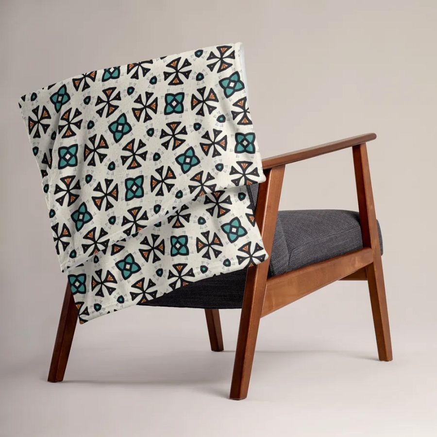 Abstract Florals Throw Blanket product image (5)