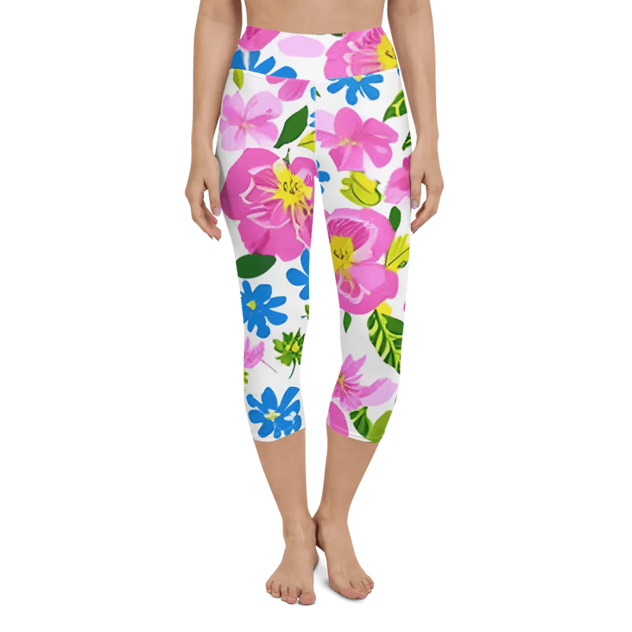 Floral Fusion Capri Leggings product image (11)