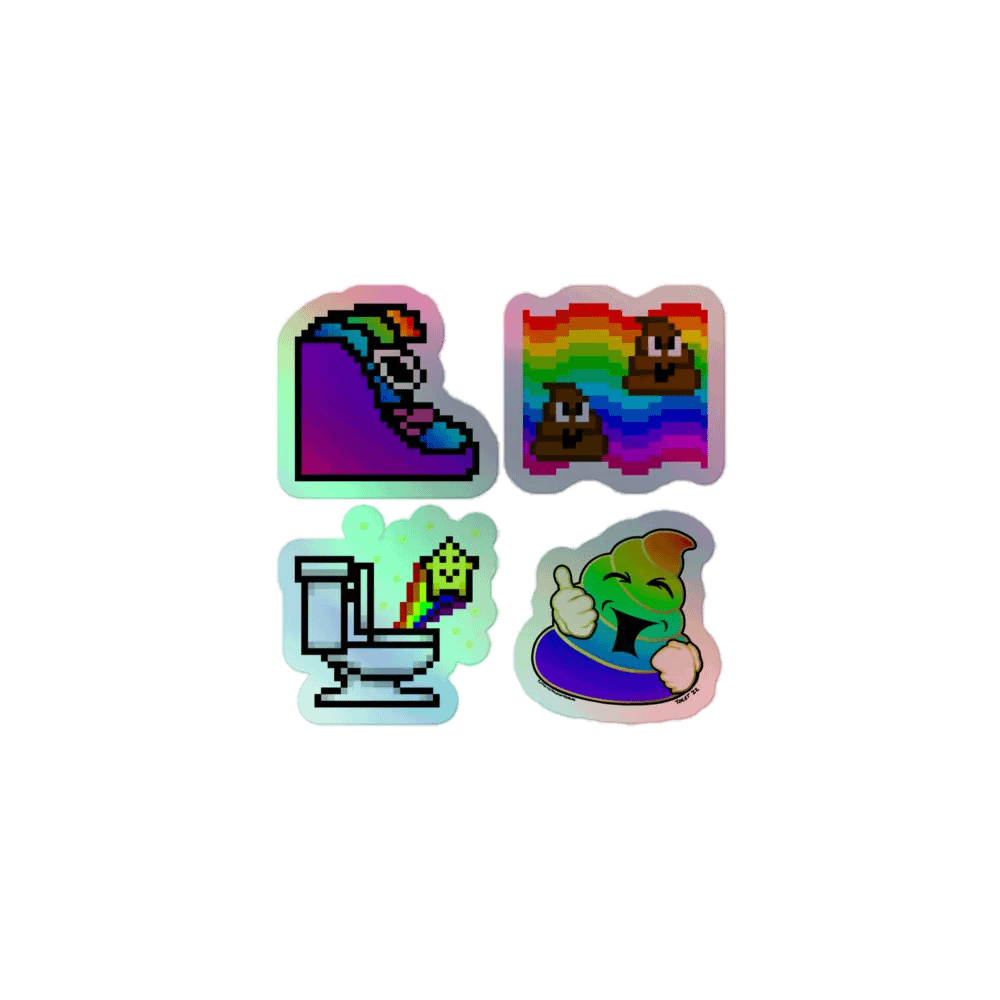 Holographic Sticker 4 Pack product image (1)