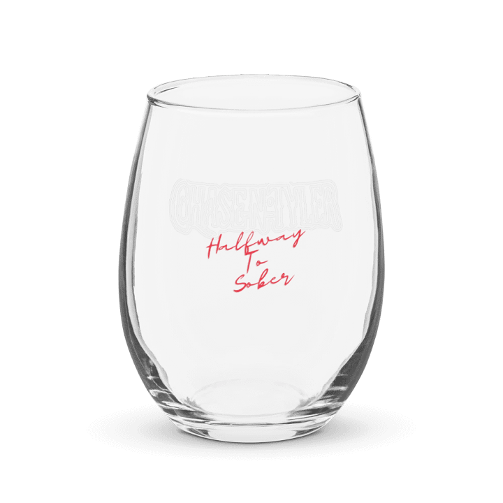 Limited Edition Halfway To Sober Wine Glass product image (1)