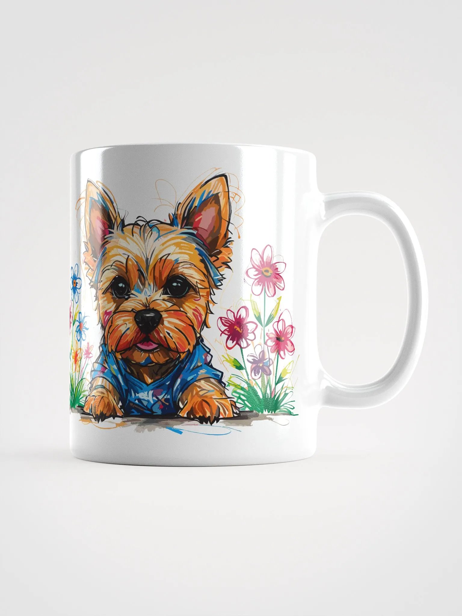Scribbles Yorkshire Terrier 8 , Mug product image (1)