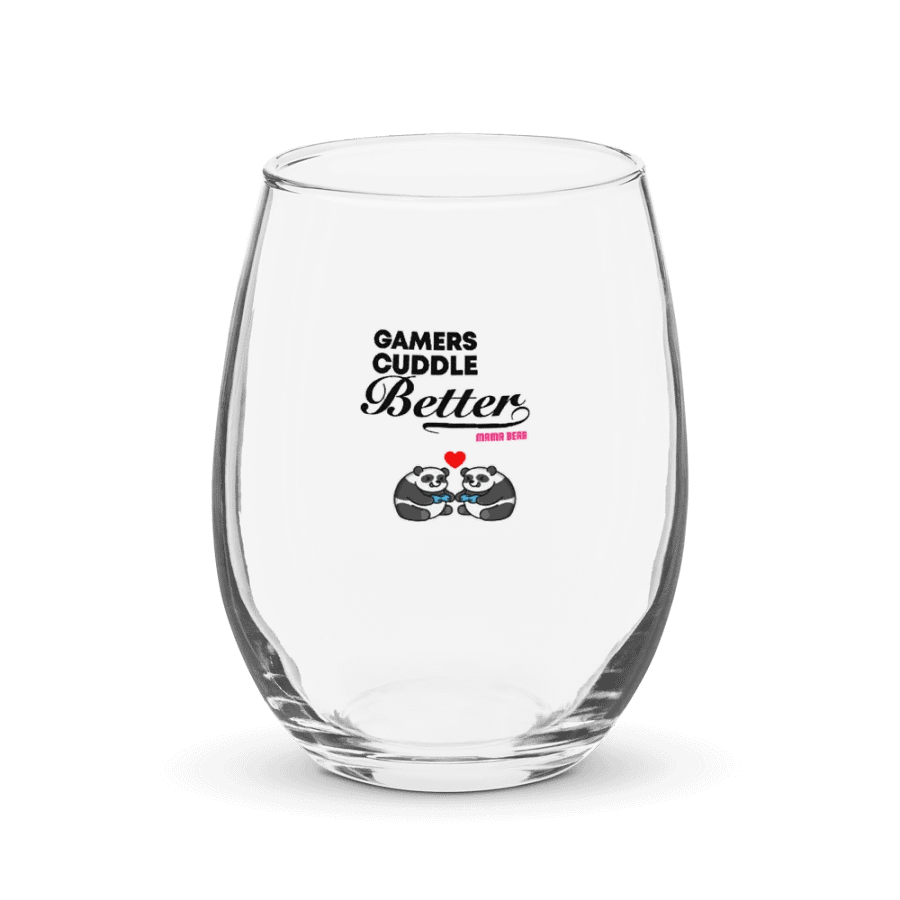 Gamers Cuddle Better Wine Glass product image (1)