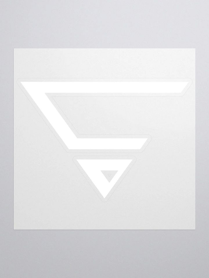 CraytoX Logo Stickers - White product image (1)