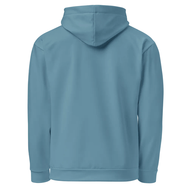 Plain Medium Light Blue Soft Summer Unisex Recycled Polyester Heavyweight Premium Hoodie by Treasure Pie product image (2)