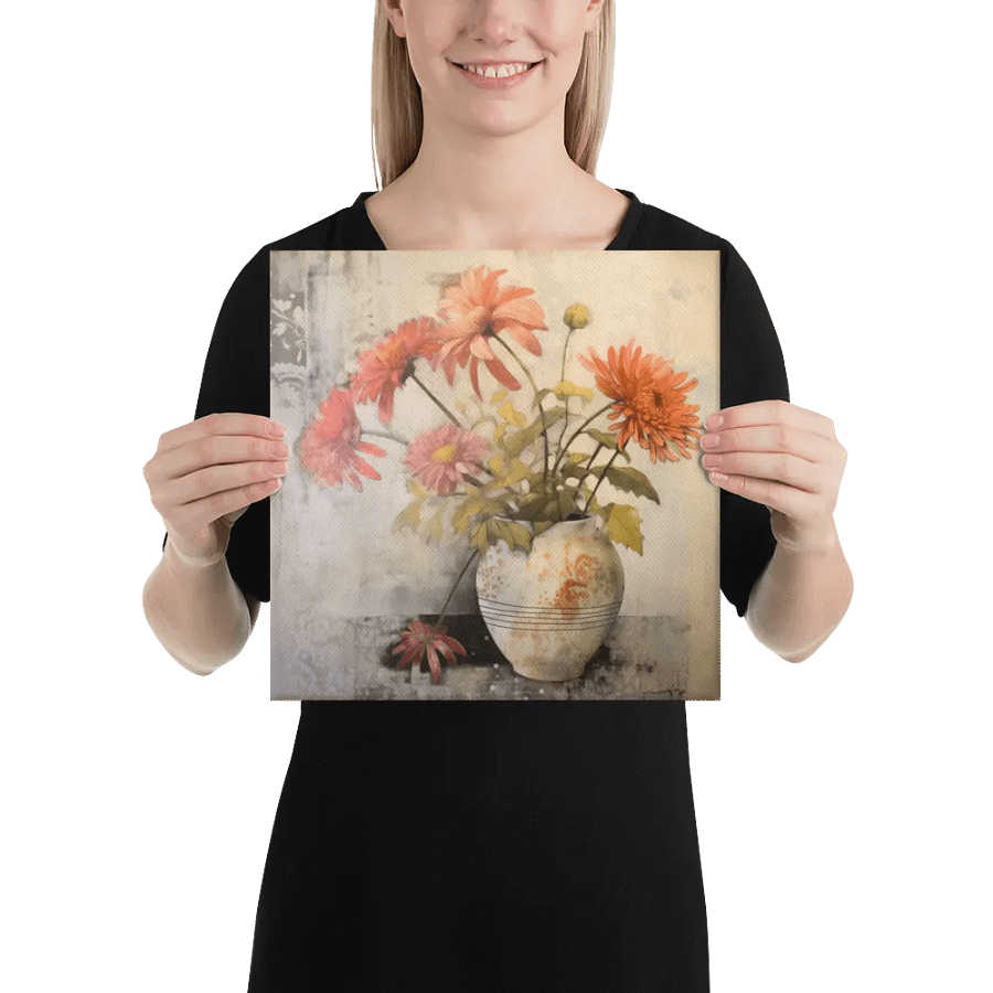 Art2401-30 Vase Flowers Still Life - Canvas Print - sm product image (2)