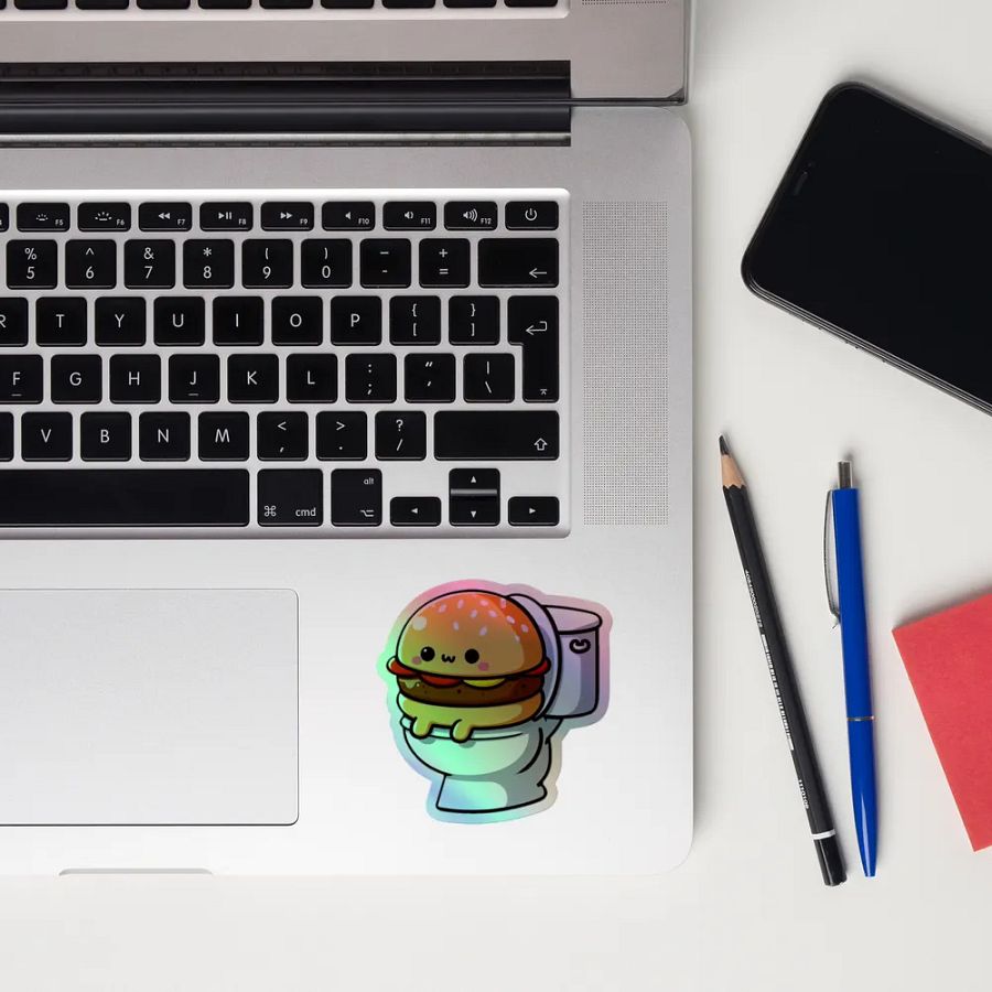 Cheeseburger Confession Holographic Sticker Set product image (12)