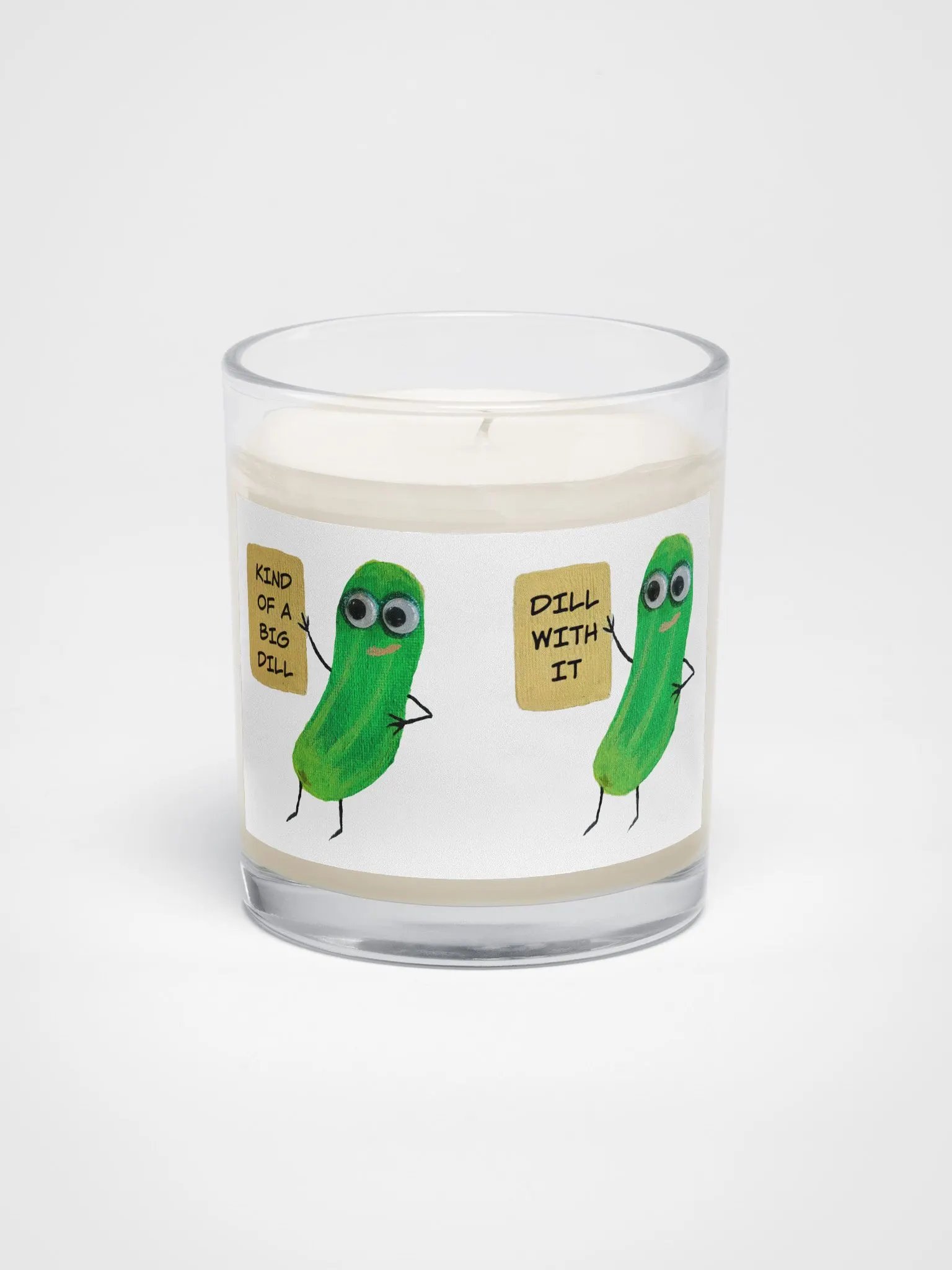 Emotional Support Pickles Soy Wax Candle product image (1)