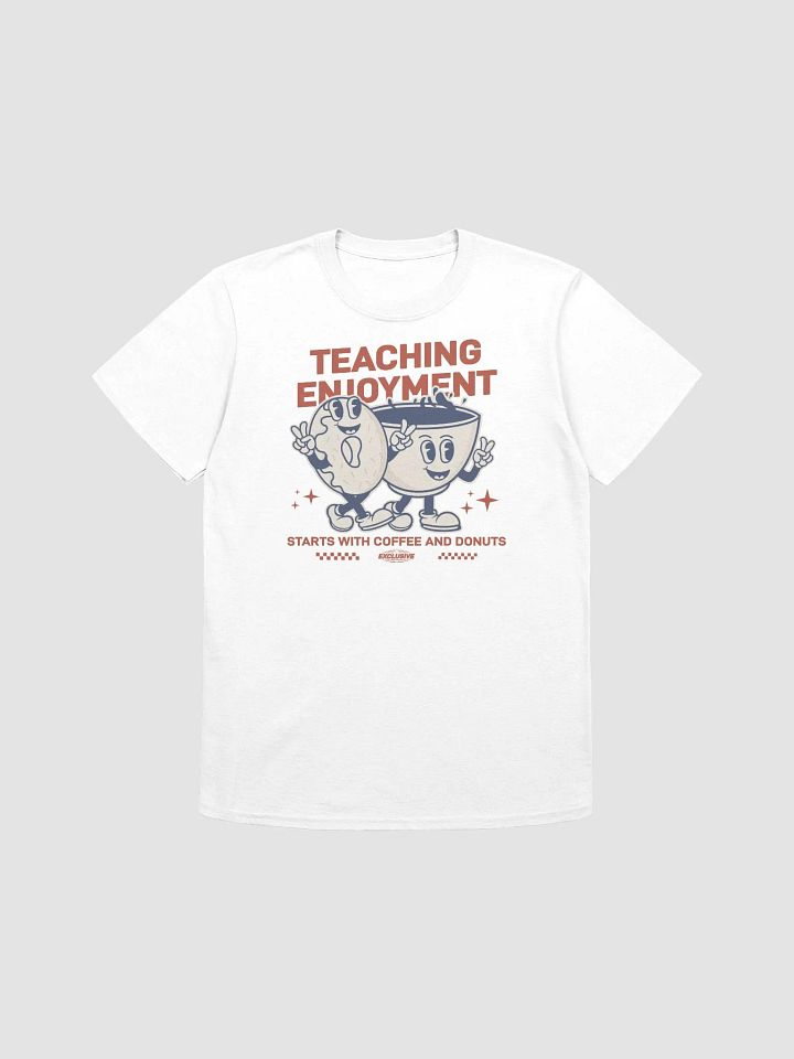 Teaching Enjoyment With Coffee & Donuts Good Vibes Teacher T-Shirt product image (1)