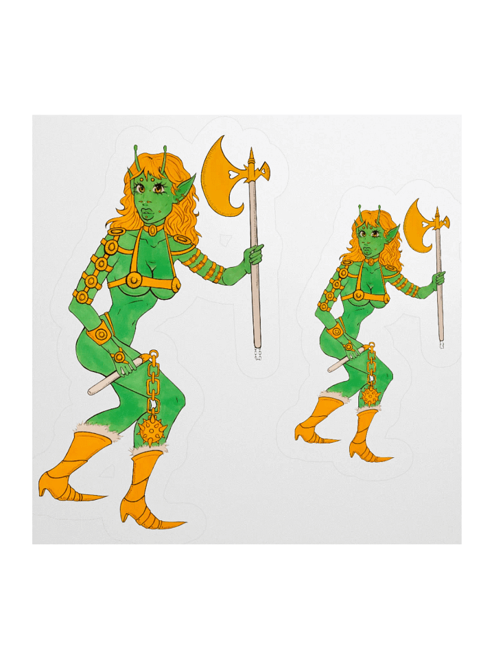 Pinuptober day 23 small stickers product image (1)