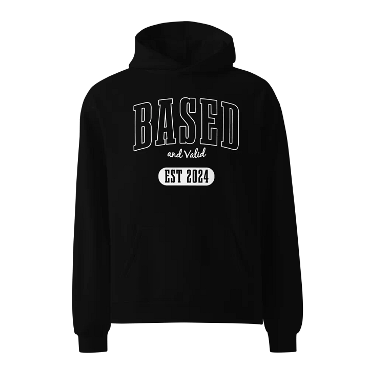 Based and Valid Hoodie - Black product image (1)
