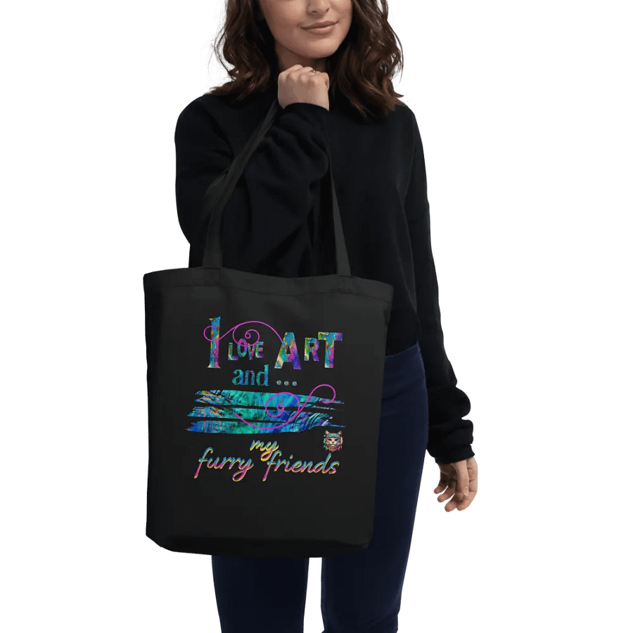 love art and pets Tote Bag for art students moms daughters friends art teachers product image (2)