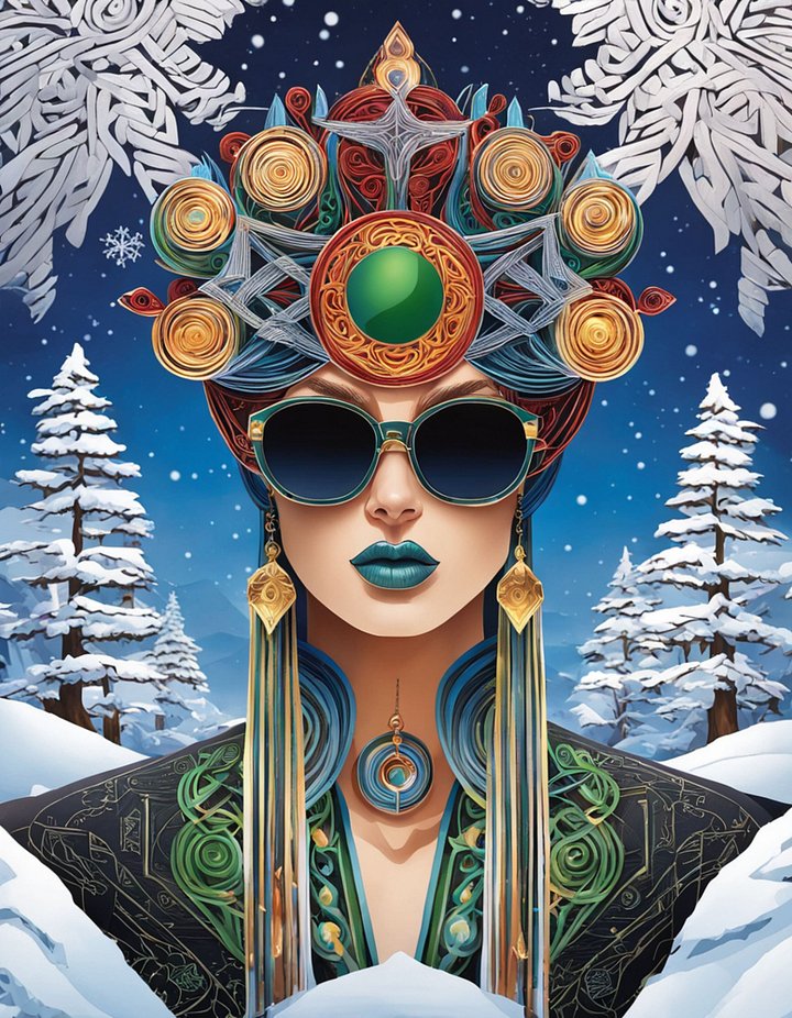 Winter Wiccan 10 - Instant Download product image (1)