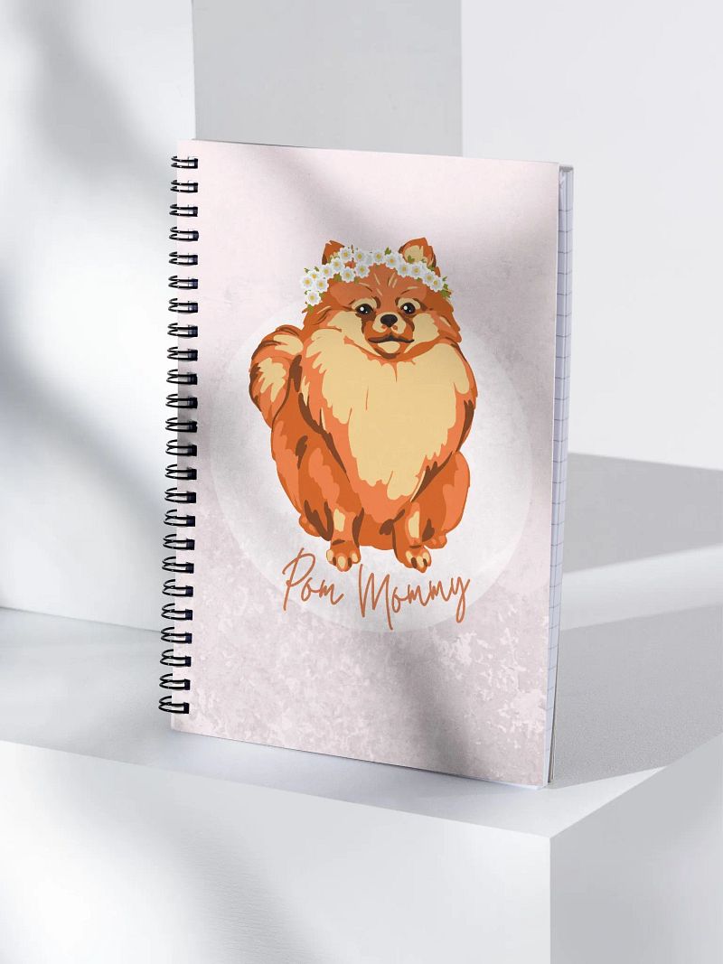 Pomeranian Mommy Spiral Notebook