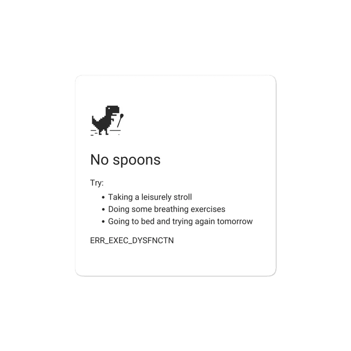 NO SPOONS die-cut magnet product image (2)