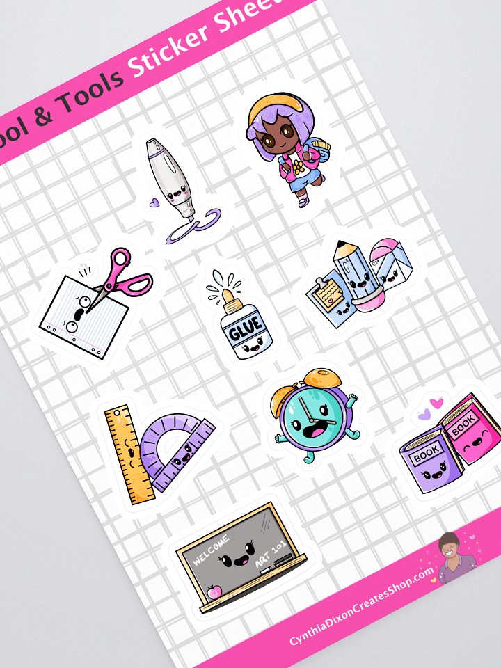 School and Tools Sticker Sheet product image (1)