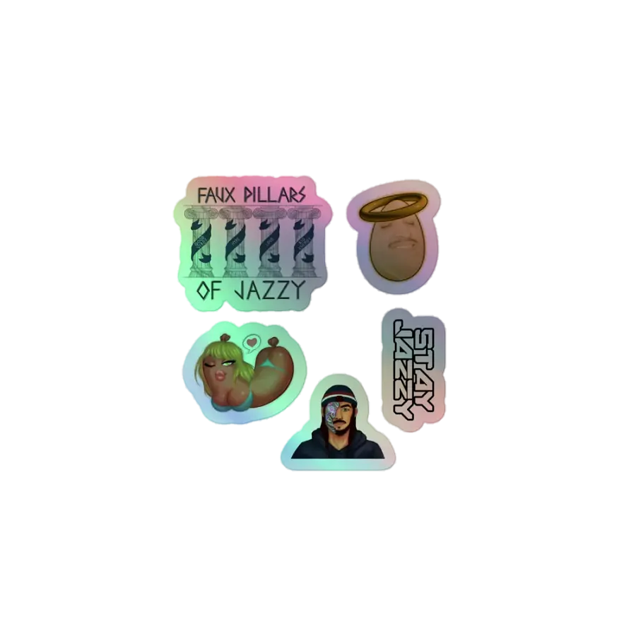 JazzyFaux holographic stickers product image (1)