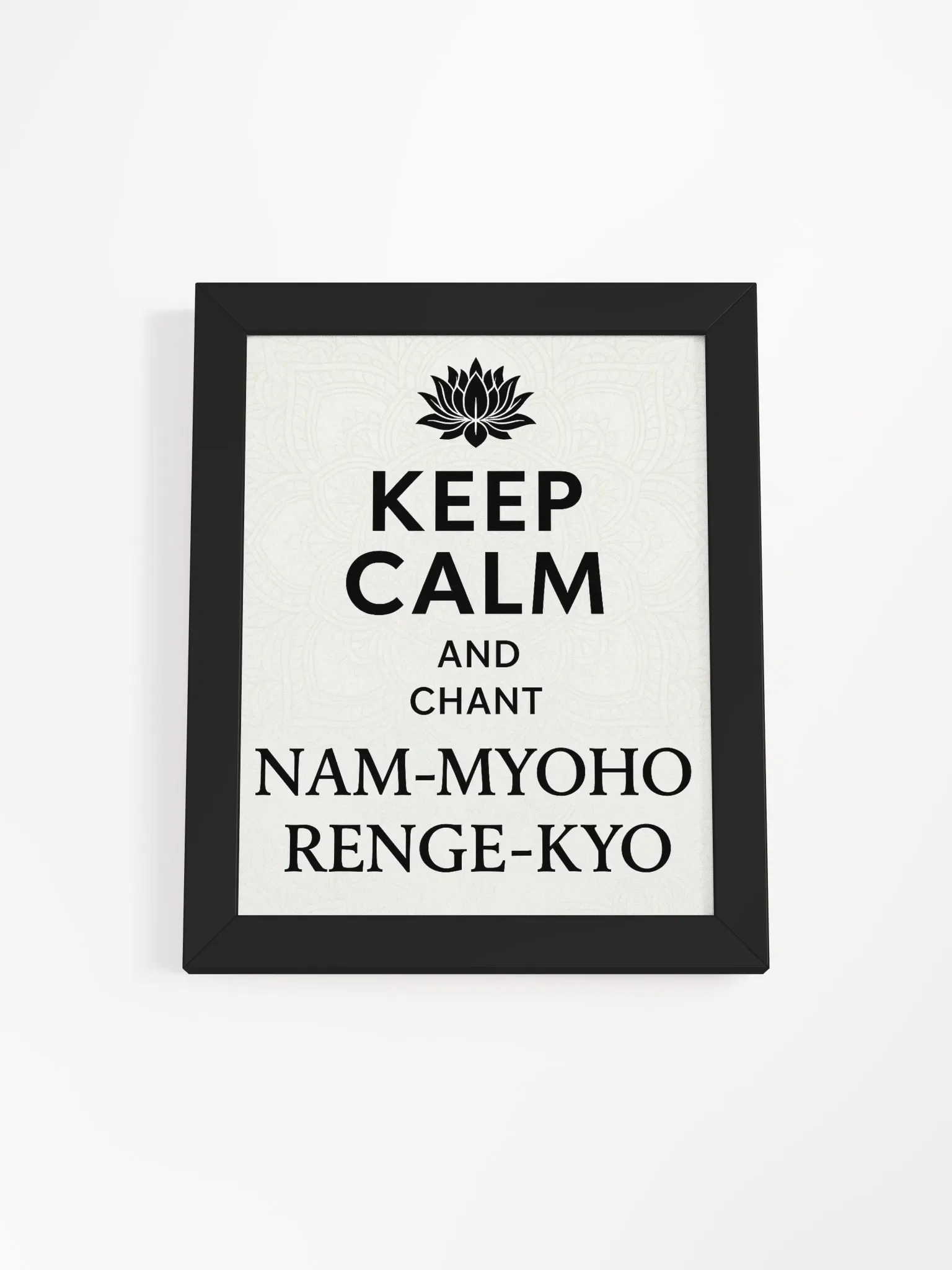 Lotus Chant Framed Matte Poster product image (1)