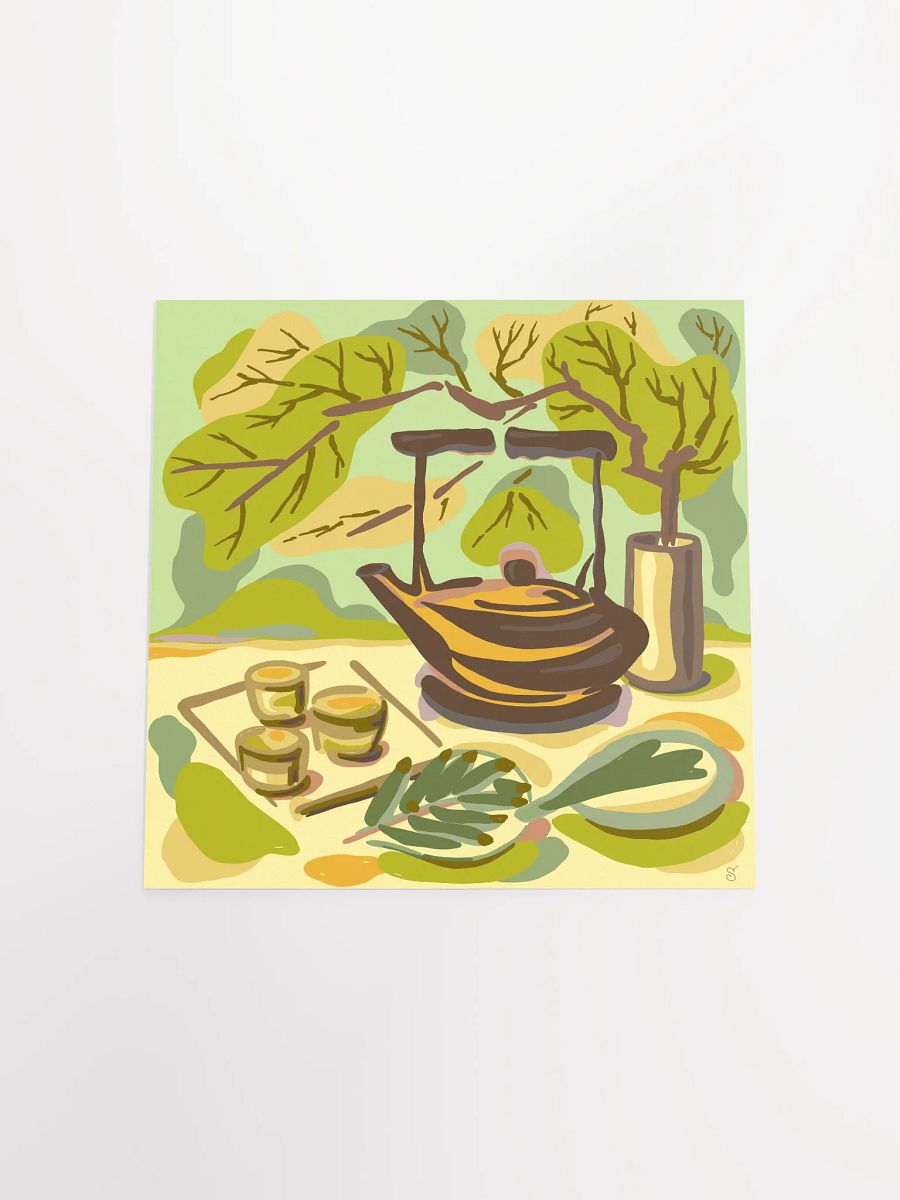 Vibrant Tea Time Illustration Poster - Coffee Shop No. 2 product image (4)