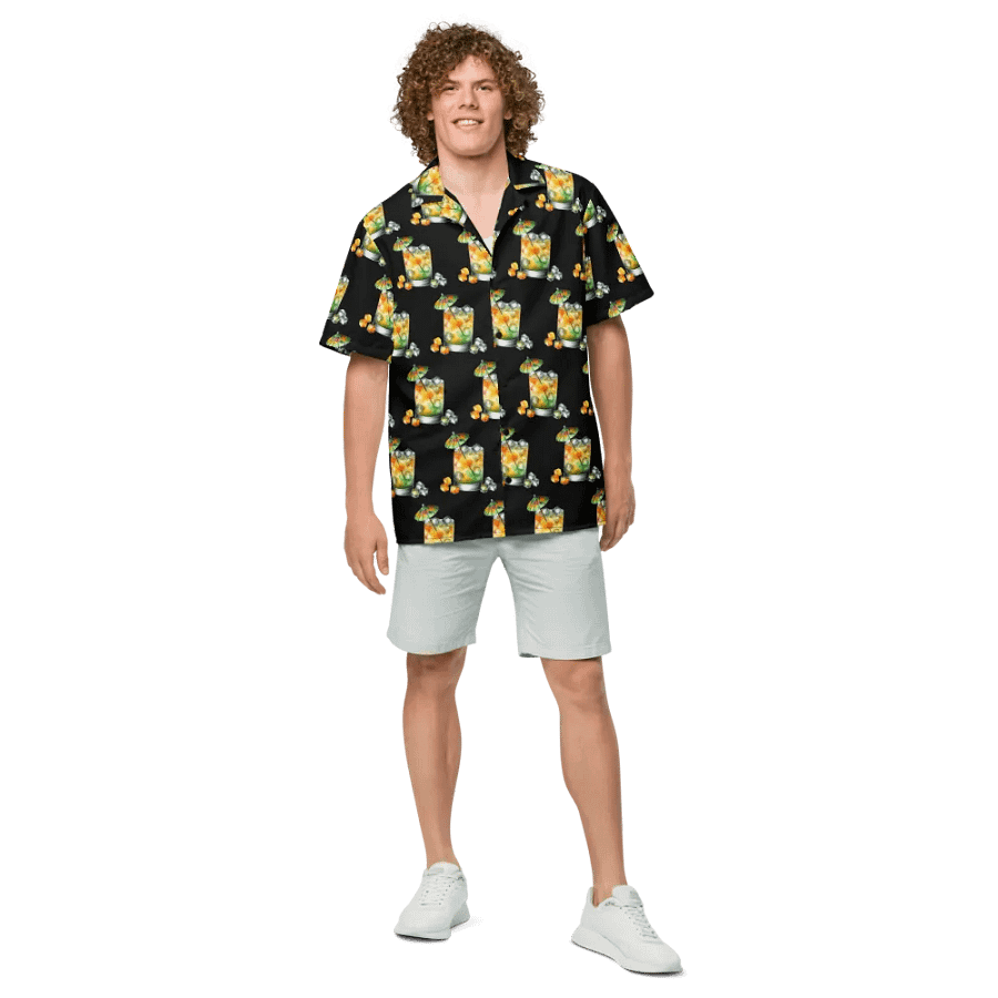 Hawaiian Style Beach Shirt, Umbrella Cocktail product image (10)
