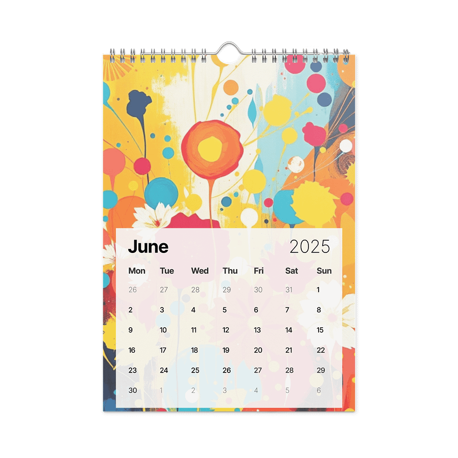 ART ABSTRACT WALL CALENDAR 2026 product image (8)